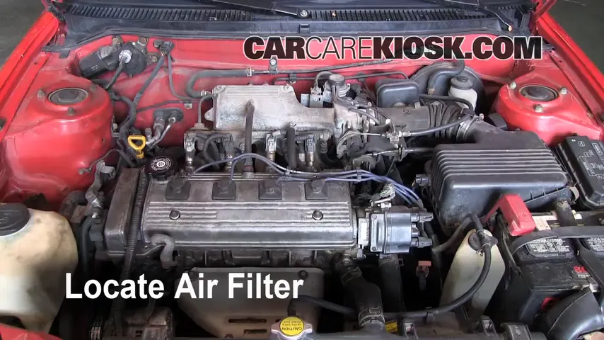 1996 Toyota Corolla 1.6L 4 Cyl. Air Filter (Engine) Replace